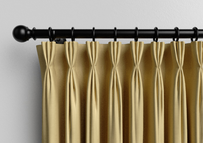 Akoya Faux Silk, Lustre Old Gold - Made to Measure Curtains - Image 11